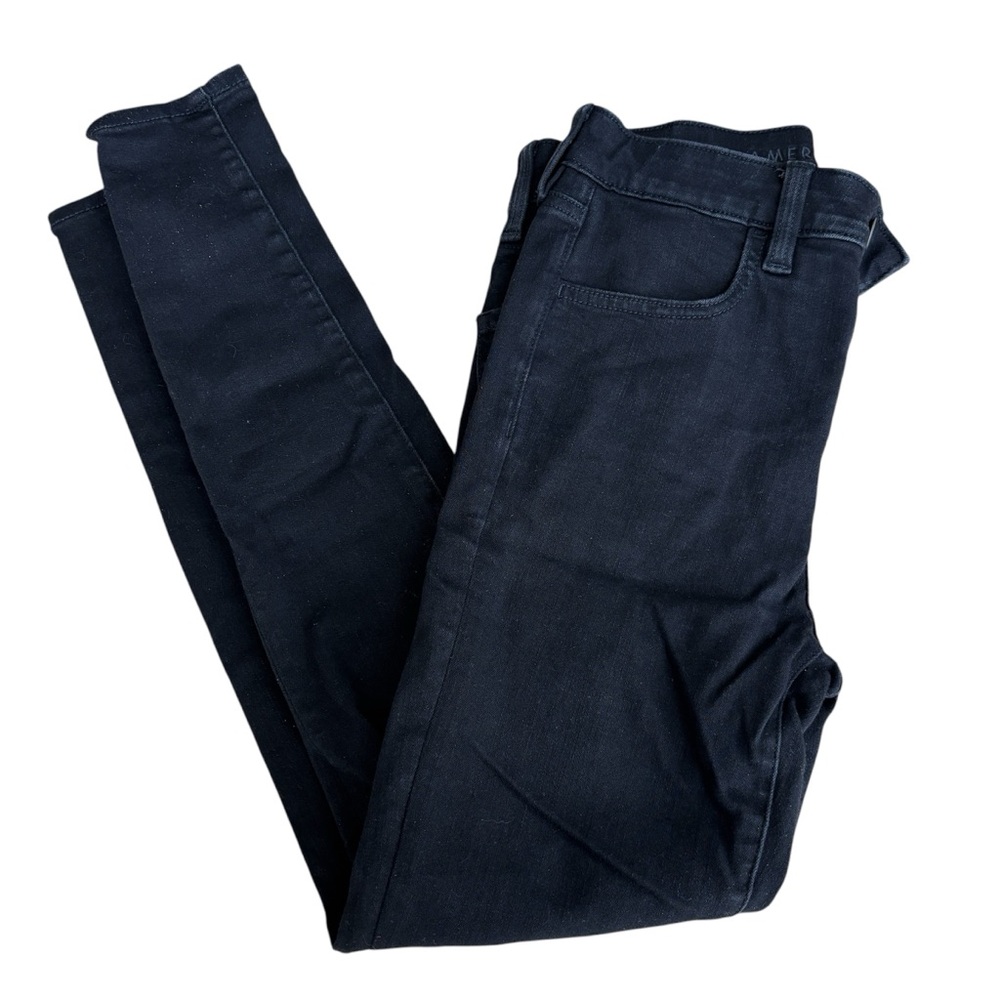 AMERICAN EAGLE Black super hi-rise jegging the dream jean Denim Skinny size 2